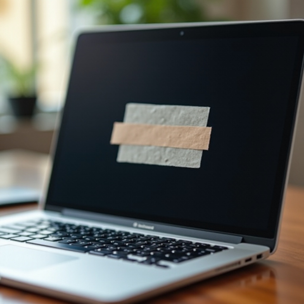 pourquoi y a-t-il du ruban adhésif sur mon écran de MacBook