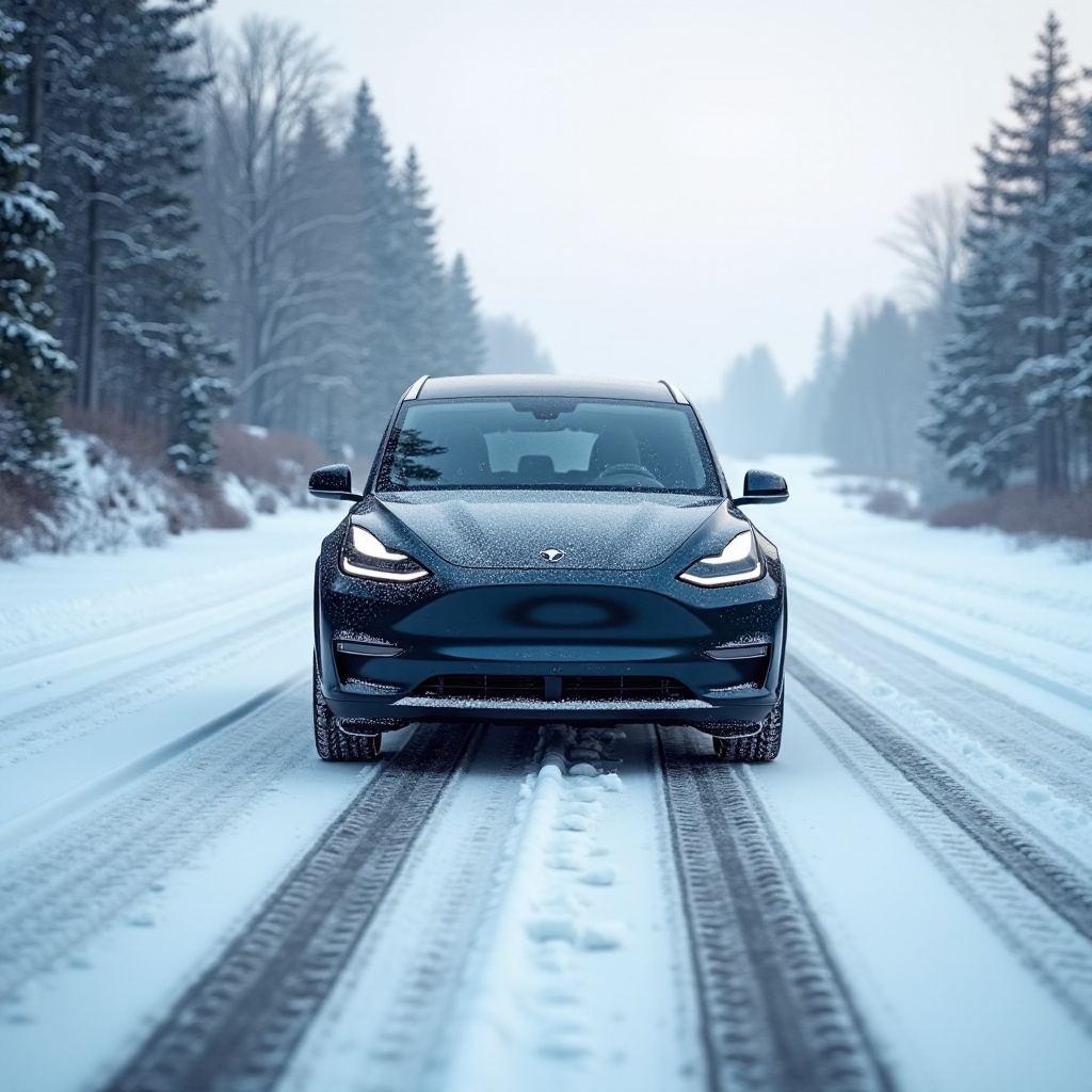 traction avant avec des pneus toutes saisons dans la neige