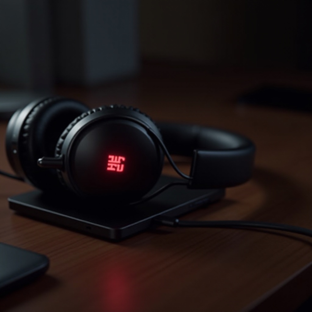 cuffie JBL luce rossa lampeggiante durante la ricarica