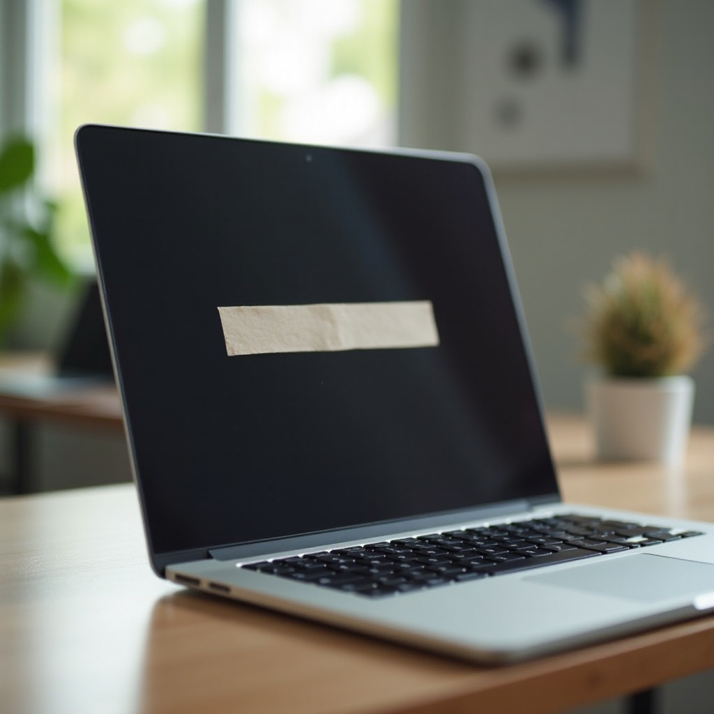 miksi MacBookini näytössä on teippiä