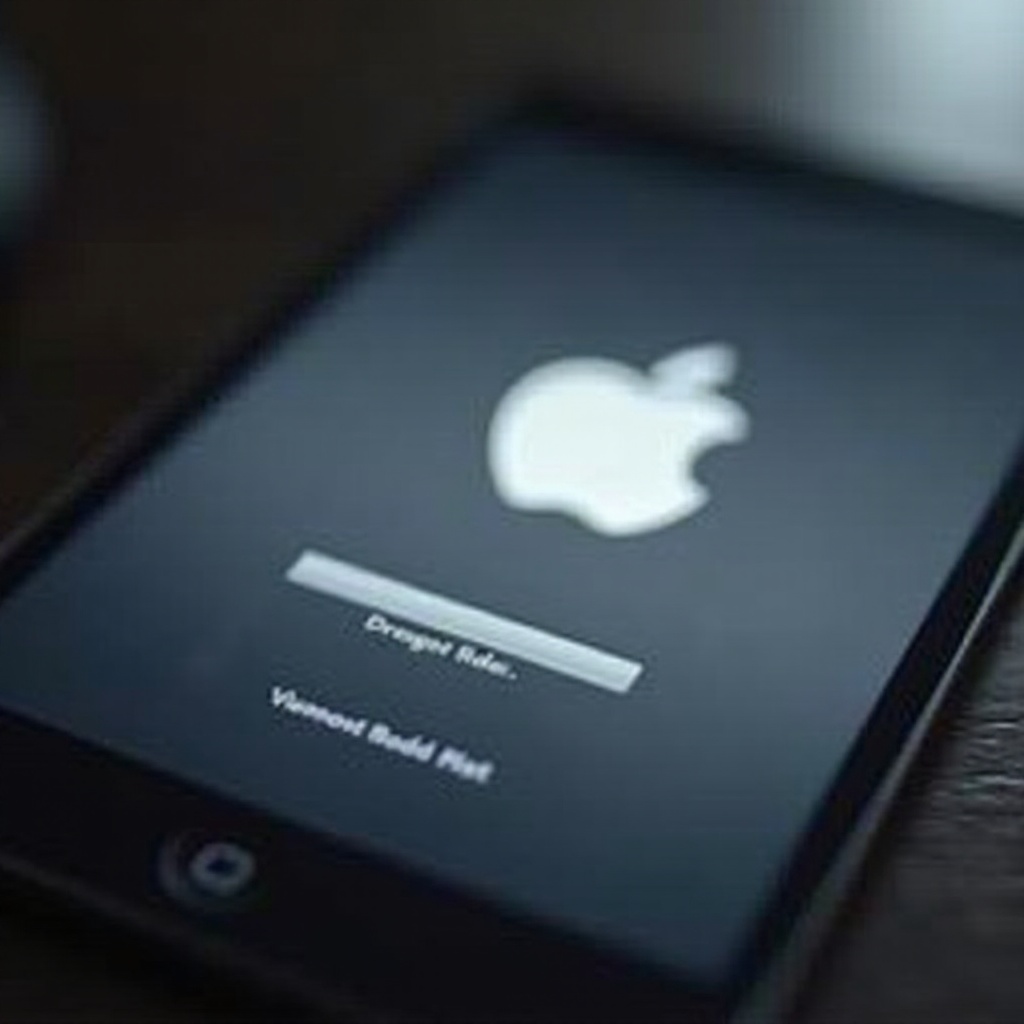 ipad stuck on apple logo and loading bar