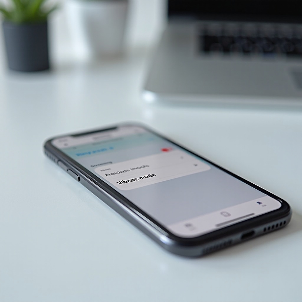 iPhone asetettu värisemään