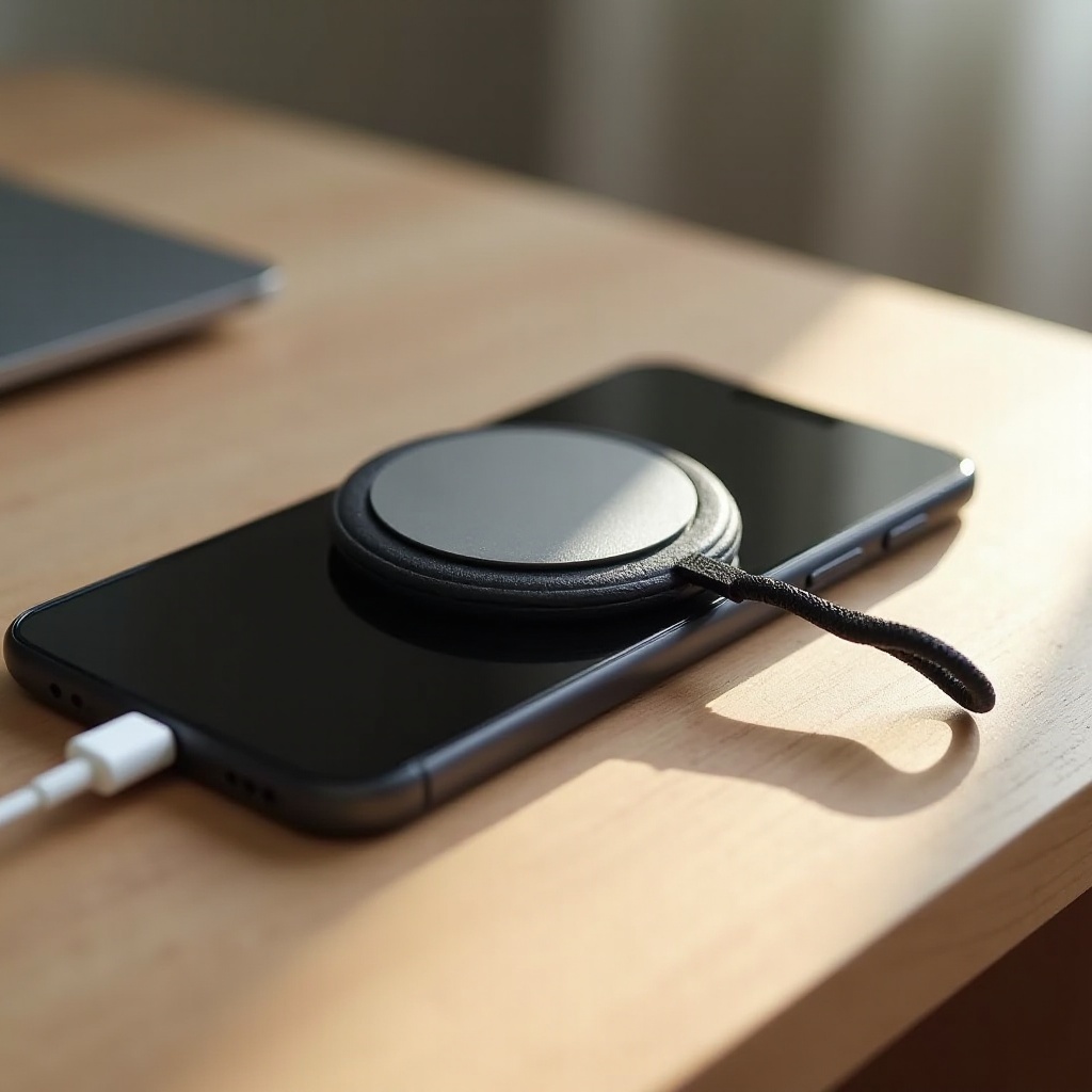 magsafe wallet with finger loop