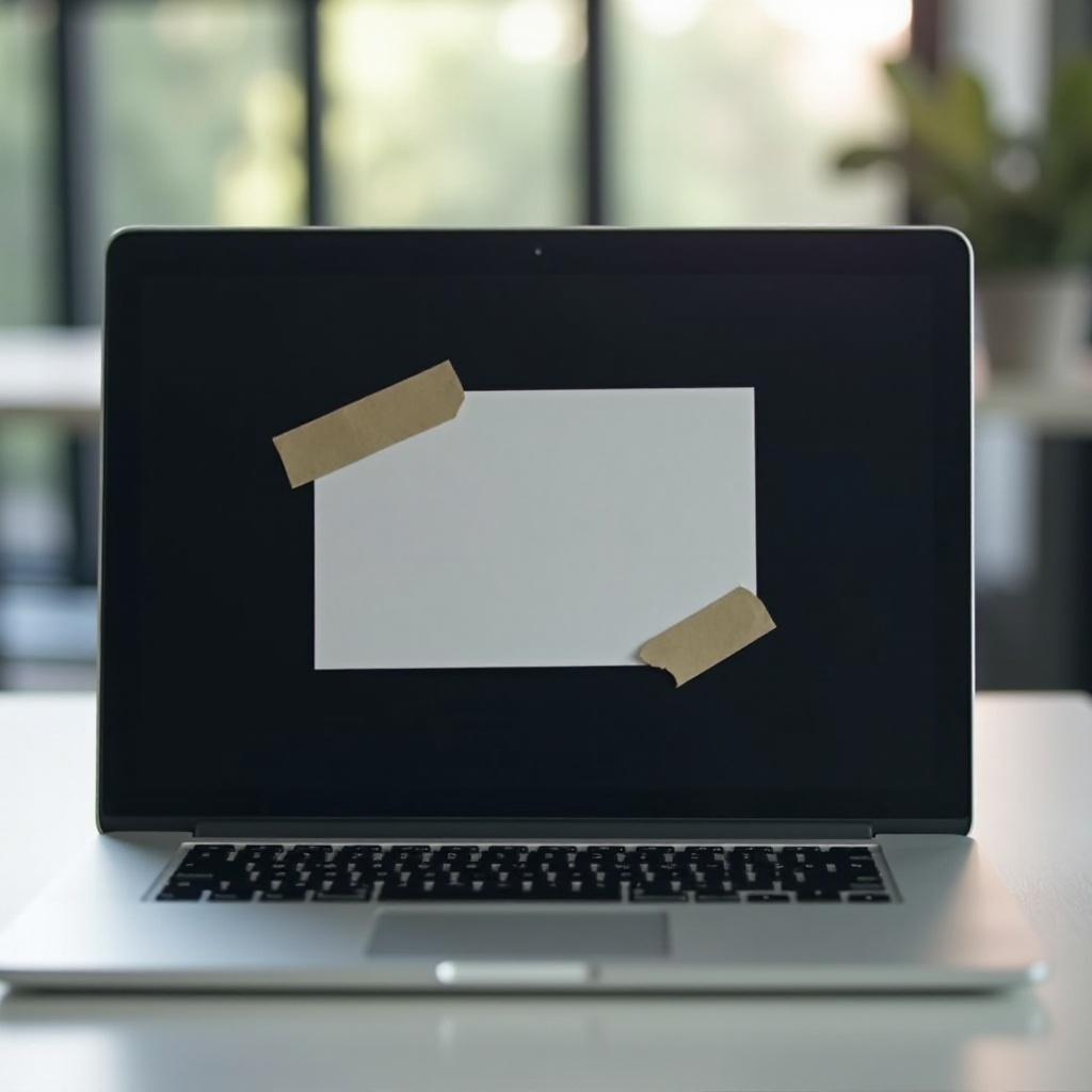 perché c'è del nastro adesivo sullo schermo del mio MacBook