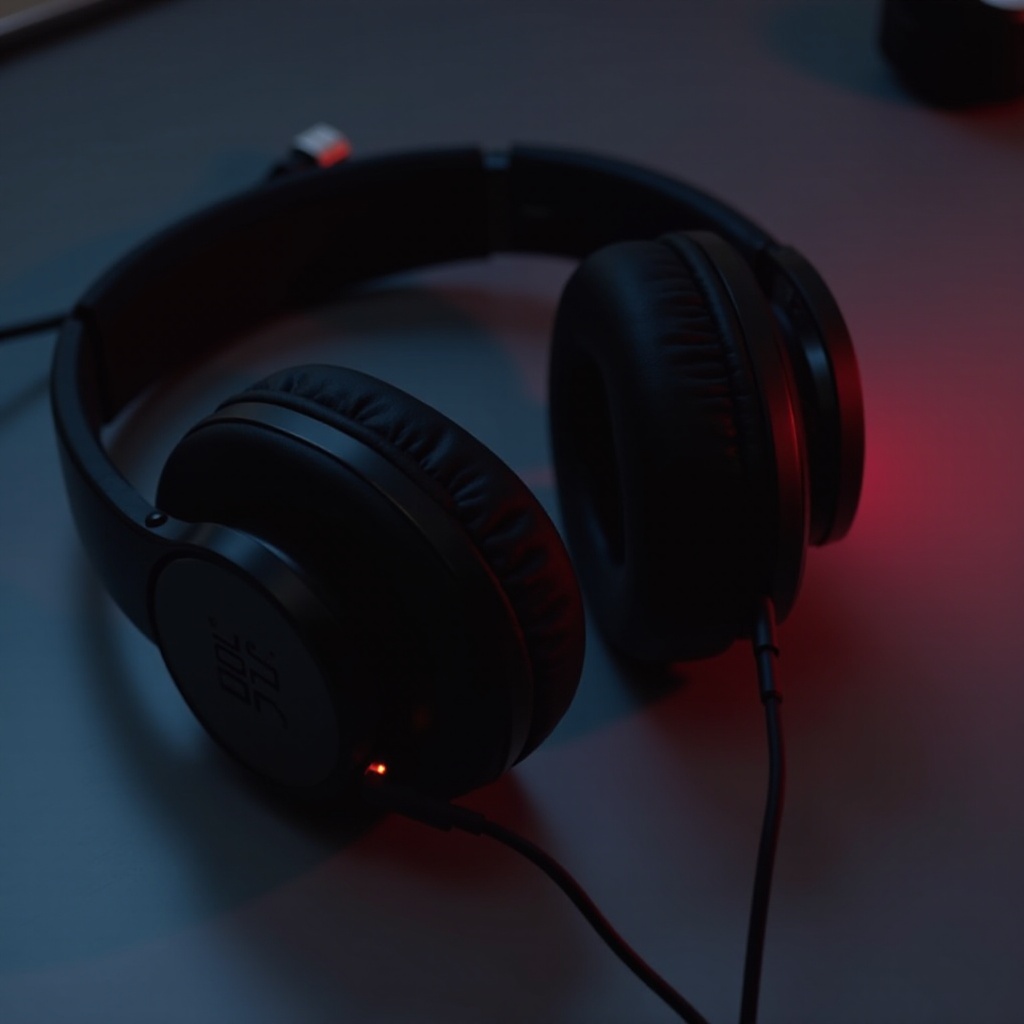 auriculares JBL luz roja parpadeante al cargar