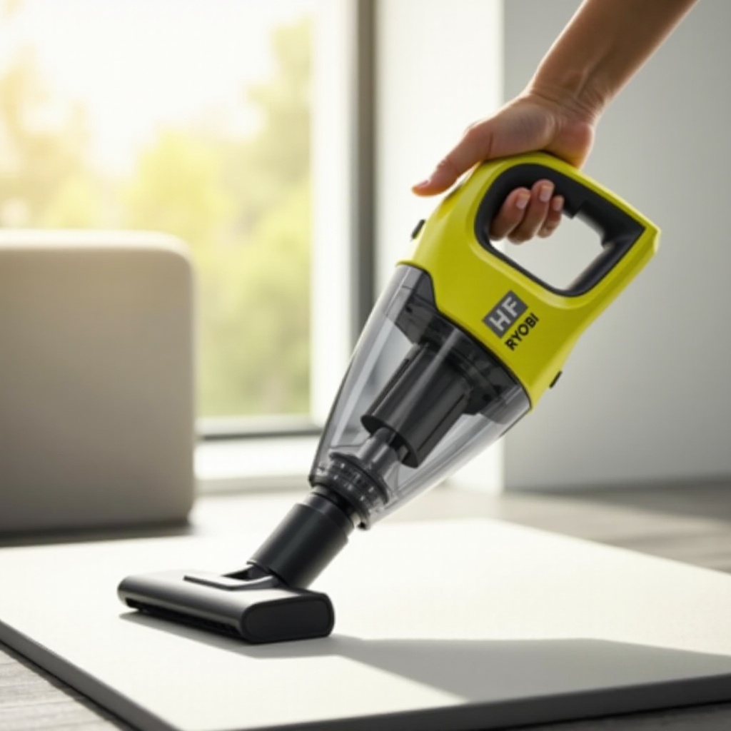 recensione aspirapolvere portatile Ryobi