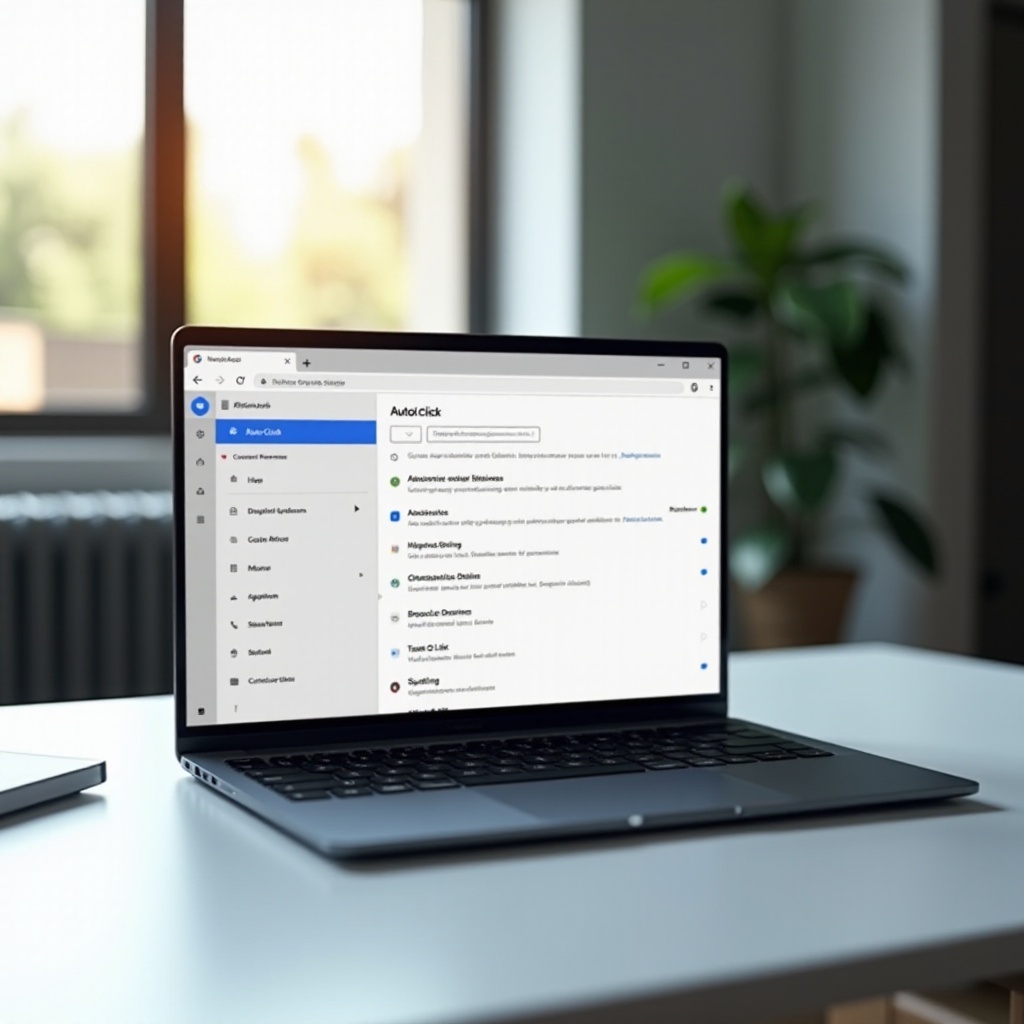 app Chromebook per disabilitare il clic automatico
