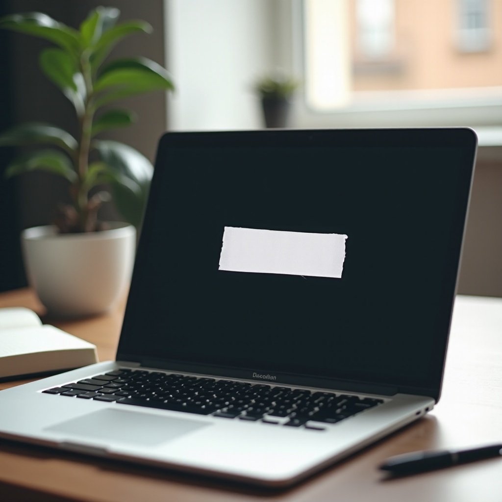 pourquoi y a-t-il du ruban adhésif sur mon écran de MacBook