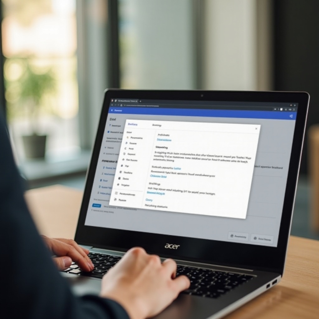 wie man das automatische Klicken auf einem Acer Chromebook deaktiviert