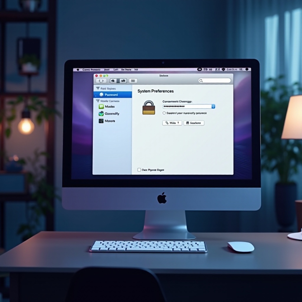 cambiar la contraseña del ordenador mac