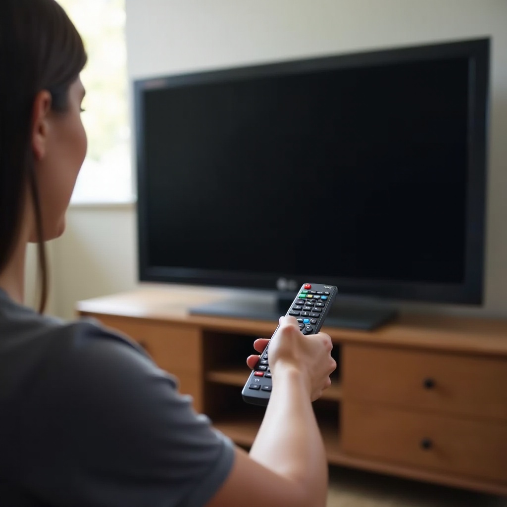 LG-television palauttaminen tehdasasetuksiin ilman näyttöä