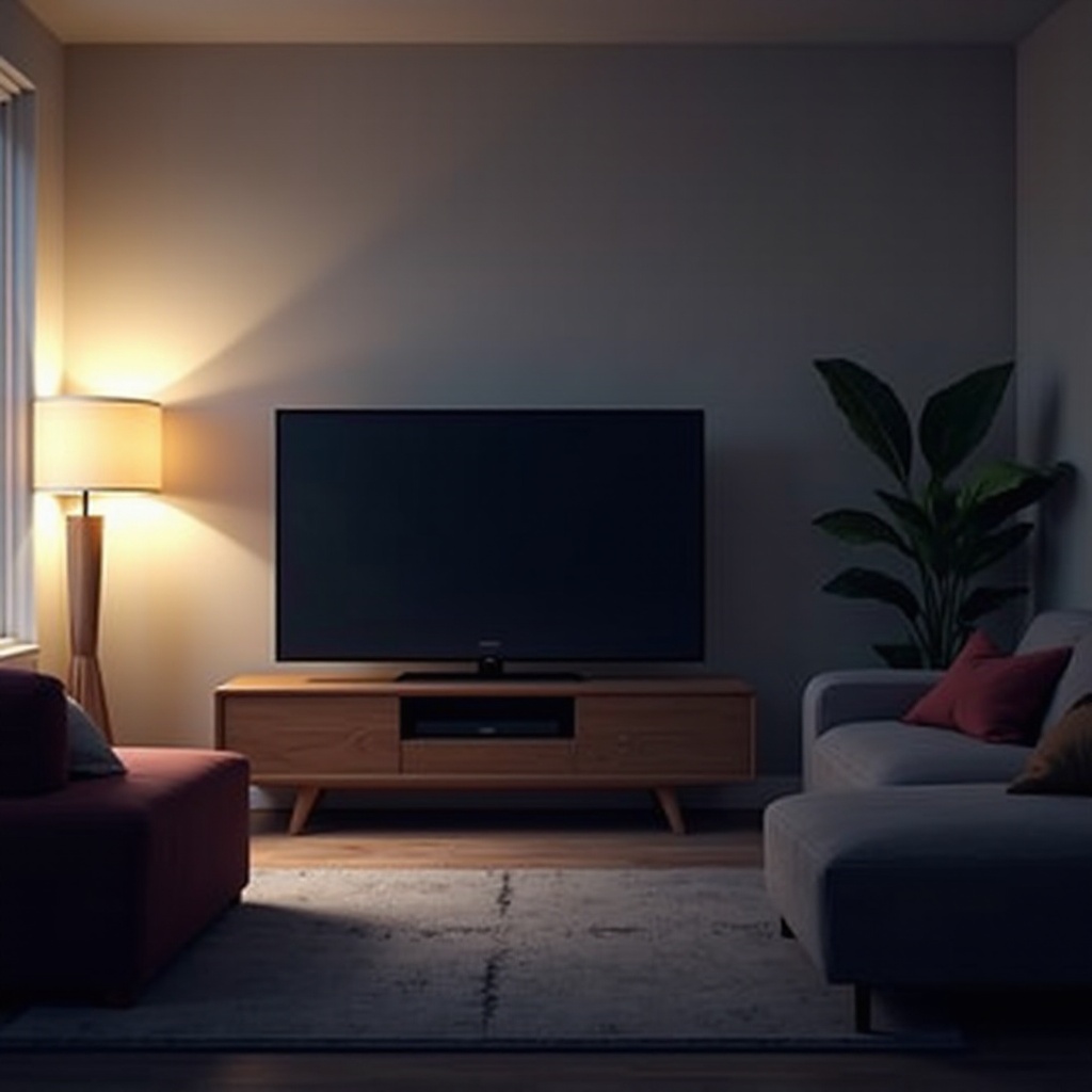 televisor Roku que liga e desliga