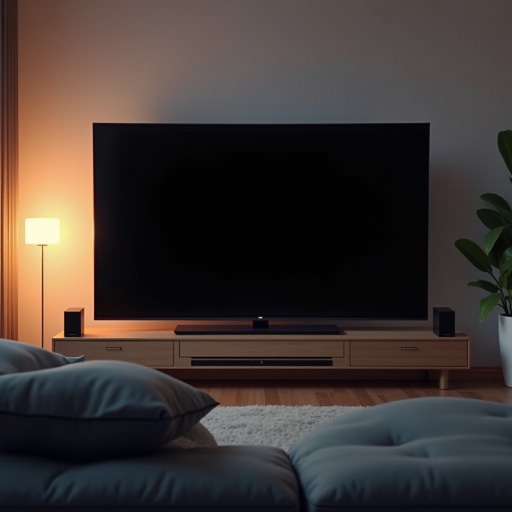 onn tv screen went black but still has sound