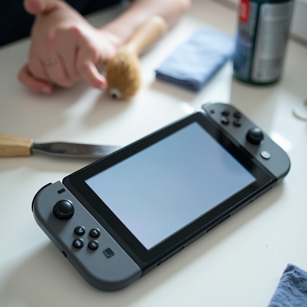 kuinka puhdistaa Nintendo Switchin tuuletin