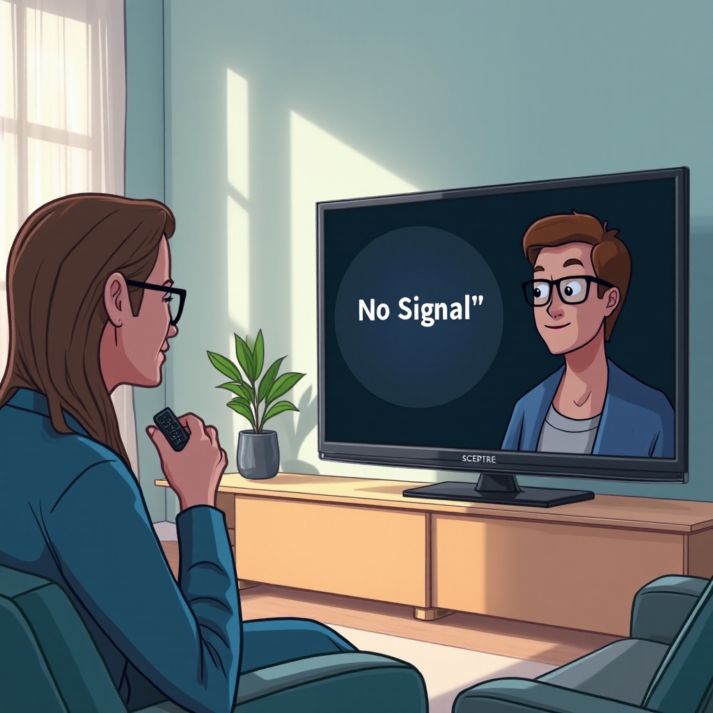 televisor sceptre sin señal