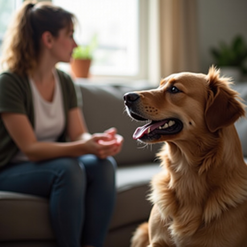 perché il mio cane piagnucola e si comporta in modo strano