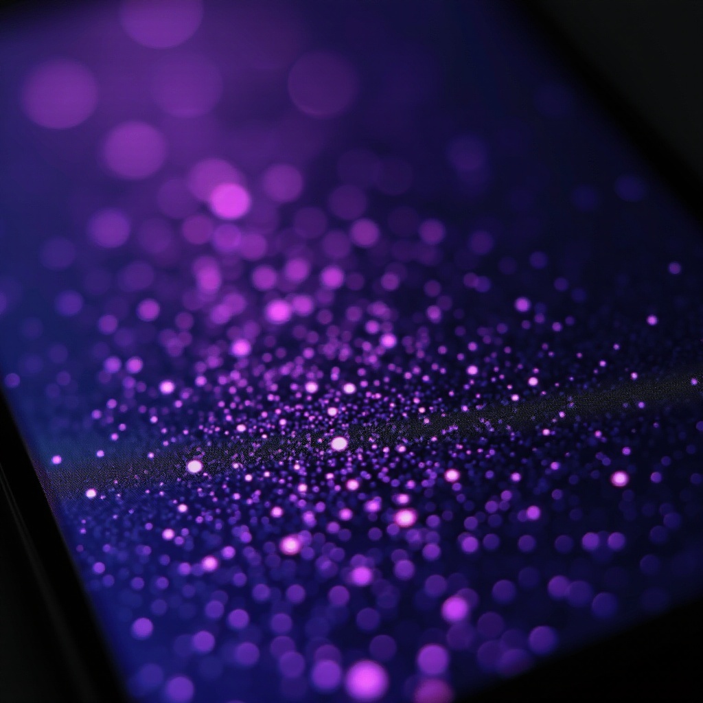 purple dots on phone screen