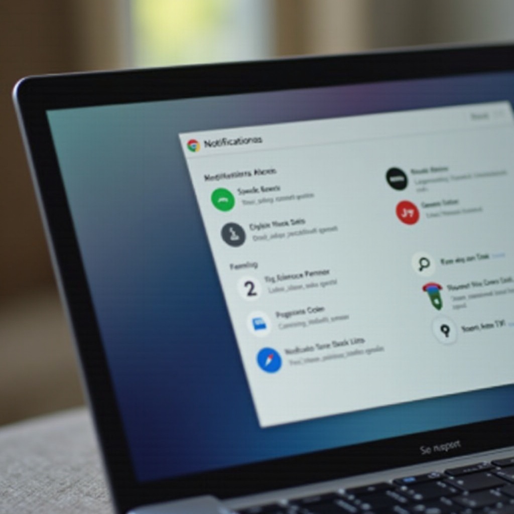 dónde están las notificaciones en mi Chromebook