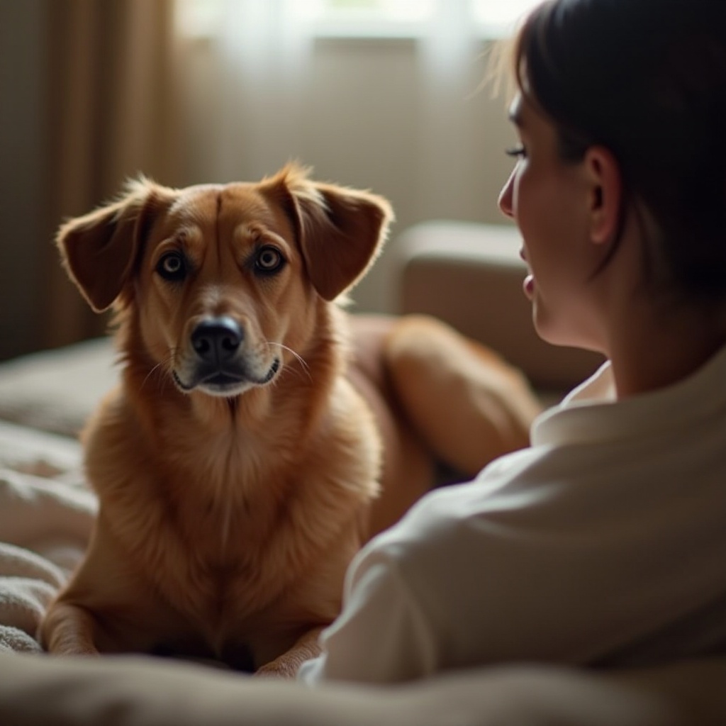 perché il mio cane piagnucola e si comporta in modo strano