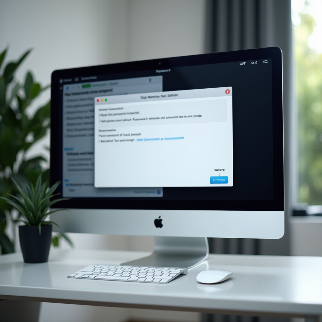 cambiare la password del computer mac