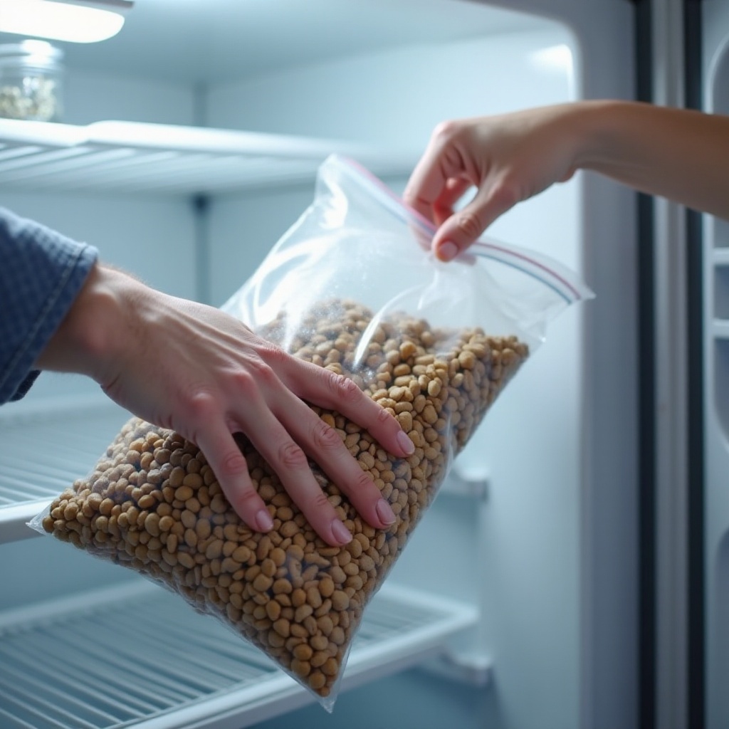 puoi congelare il cibo per cani