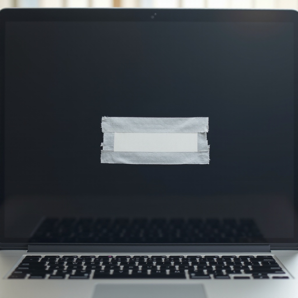 miksi MacBookini näytössä on teippiä