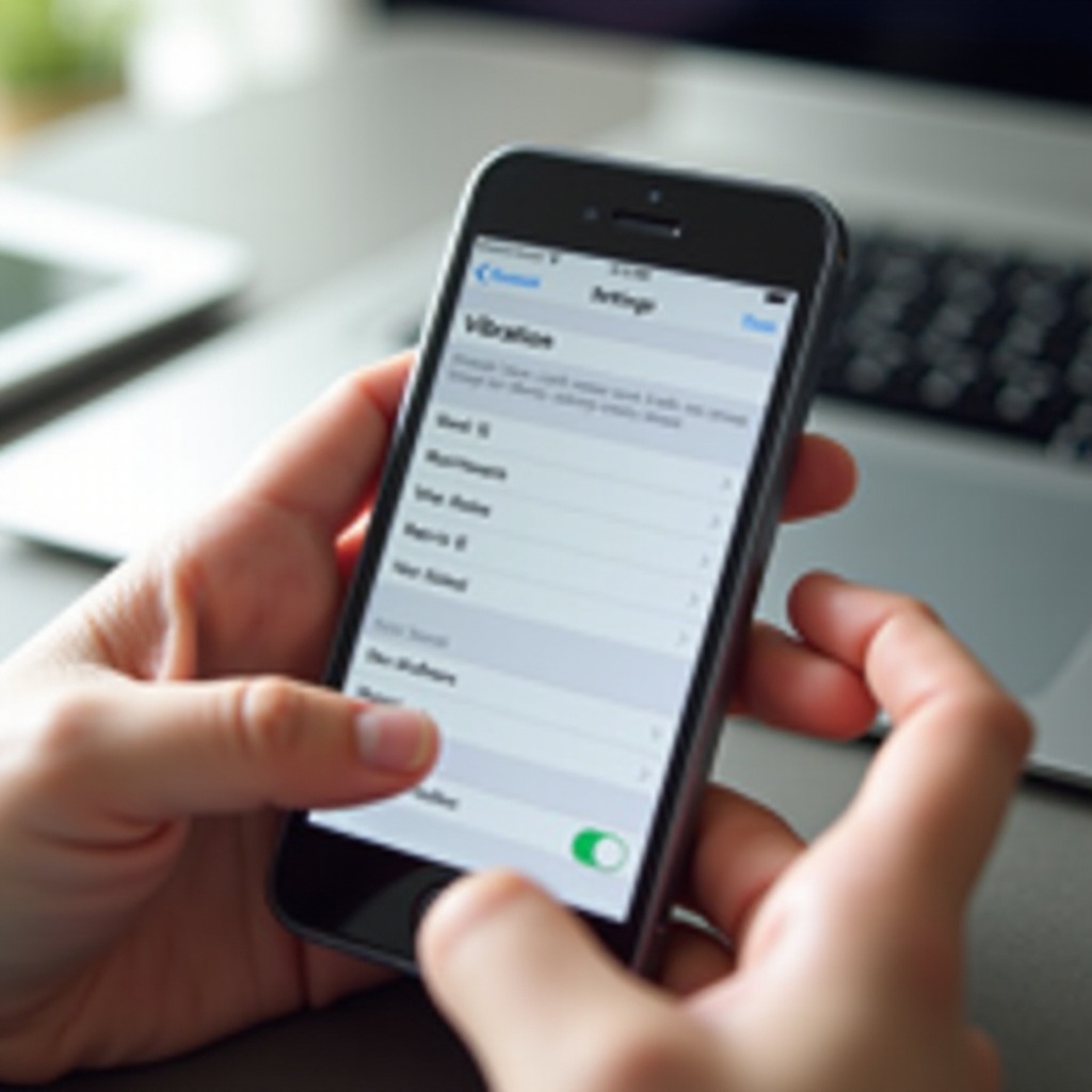 iphone set to vibrate